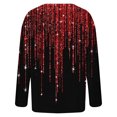 thumbnail image 4 of VEKDONE Cardigan Femme Manches Longues Découpé Couleur Unie Veste Décontractée Rouge TTG, 4 of 5