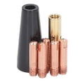 thumbnail image 1 of Boquilla de DiFusor de Punta de Soldadoura, Borde Liso Babr Sin Pistola Mig Kit de Soldadoura Sin Gases 7pcs de Cobre No Atasco Hilo Transparente Para Solder, 1 of 7