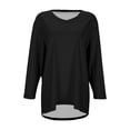 thumbnail image 4 of Tops for Women Trendy Women Workout Tops with Sleeves plus Long Sleeve T Shirts Yoga Workout Top Ladies Cool Long Sleeve Top T Shirts And Blouses Tan Lace Tunic Tees plus Athletic Shirt Cold Black L, 4 of 4