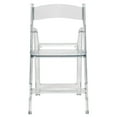 thumbnail image 2 of Clear Resin Folding Chair – Set of 2 by Chivari, 2 of 15