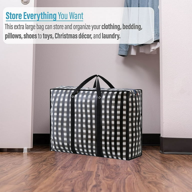 1pcs Big Storage Bag for Large-capacity Quilt Clothes Portable Moving Woven Bags  Canvas Sacks Travel Luggage Bags 