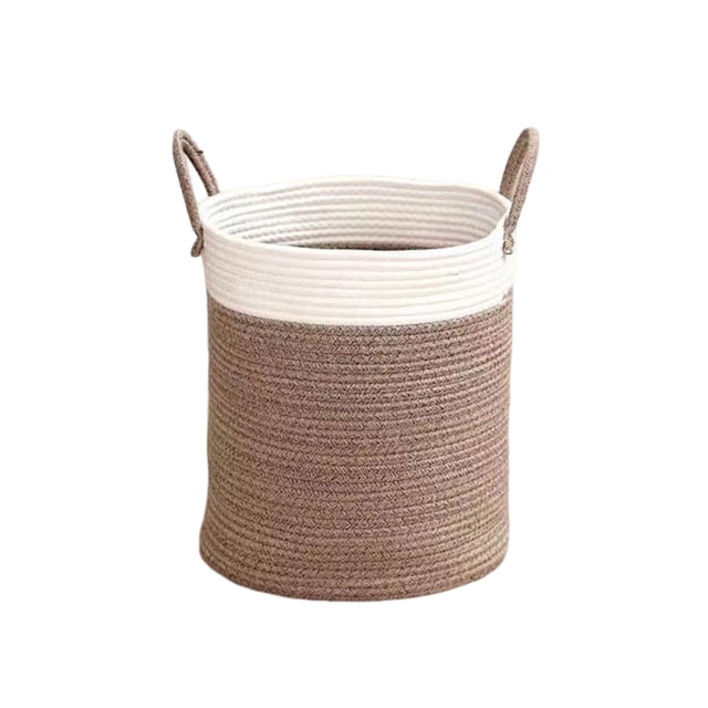 Naiovety Cesta de lavandería Cuerda de algodón Gran capacidad Bolsa de almacenamiento de ropa Organizador Reutilizable Contenedor de de Almacenamiento y organización del hogar tipo 4