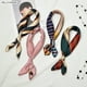 thumbnail image 2 of Korean version 50x50cm scarves small Kerchief Fashion Handle Bag Ribbon all-match Airline stewardess decoration scarf Party Gift, 2 of 4