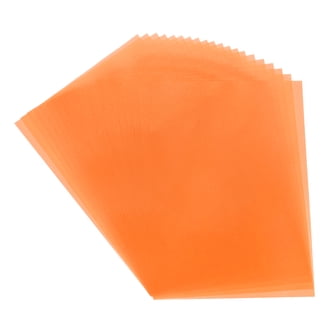 Papier Calque Coloré Orange - Lot De 20 Feuilles - Format 8,3 X 5,9 Pouces - Imprimable - Marque Uxcell, Neuf