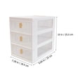 thumbnail image 2 of unbranded Caja Organizadora Plástica Con Cajones Para Escritorio Y Almacenaje De Papelería, 2 of 8