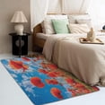 thumbnail image 3 of Poppy Flower Rug - 3x4 Rug - Poppy Rug - Red Floral Area Rug - Flower Spring Rugs - Girls Carpet, 3 of 7