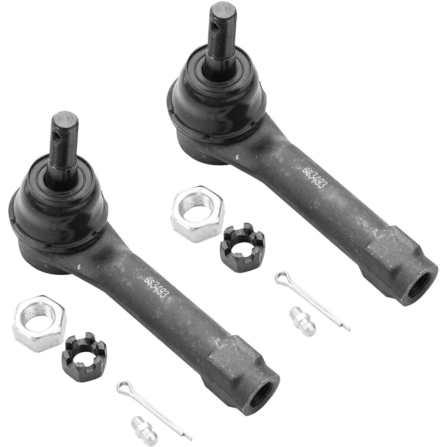 Detroit Axle - 12pc Front Ends Kit for Chevy Silverado Avalanche Tahoe GMC Sierra Yukon XL 1500 Cadillac Escalade ESV EXT, 4 Ball Joints 4 Tie Rods 2 Sway Bars 1 Idler 1 Pitman Arm Replacement