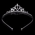thumbnail image 4 of [Big Clear!]1/2/3 Pack Creative Tiara Wedding Princess Prom Girls Kids Crystal Rhinestone Party Crown Headband, 4 of 5