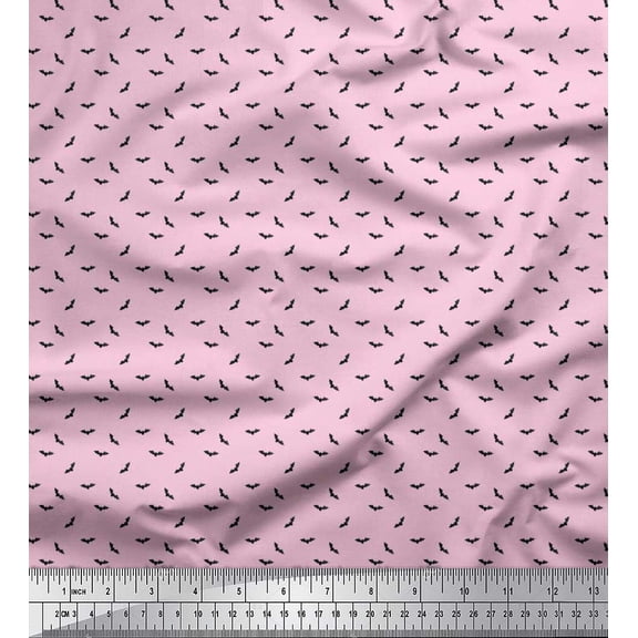 Soimoi Rayon Fabric Bat Shirting Printed Craft Fabric by The Yard 56 Inch Wide