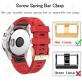 thumbnail image 3 of 20mm Silicone Smart Watch For Garmin Fenix 6S 6SPro 5S Plus 7S Strap Quickfit Correa Bracelet Descent Mk2S/Instinct 2S Watchband White 2 For Fenix 7S 7S Pro, 3 of 6