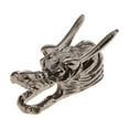 thumbnail image 3 of 10 Unids Tallado En Metal Sólido Cabeza De Dragón Collar Conector Granos Para Los Pendientes Fabricación De Joyas Artesanías Diseñ Plata cobre, 3 of 9
