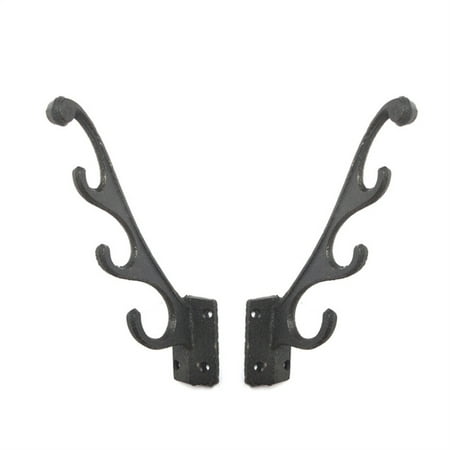 

Wrought Iron Antler Hook Wall Mounted Multipurpose Rustic Hooks for Home Home Living Room Garden Antler Hook Multipurpose Wall Mounted Rustic Hooks Not Easy to Fade Durable Easy to Install 2pcs