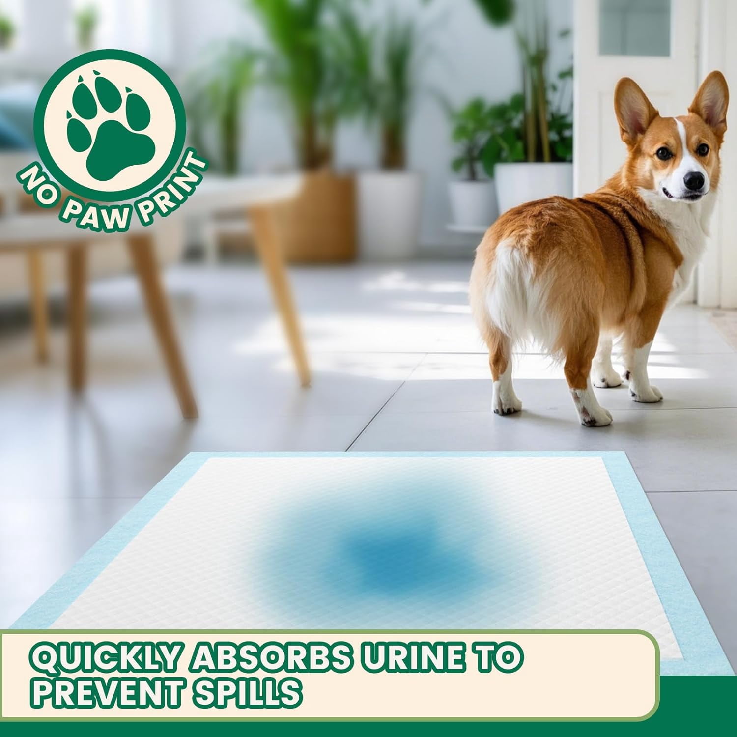 7 Layer Dog Pads 30x28 Inch, 30 Count - Super Absorbent Dog Pee Pads Extra Large, Tear-Resistant Thick Disposable Training Pads for Dogs & Cats