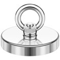 thumbnail image 2 of Salvage Fishing Magnet with 361 LBS Pulling Force D75mm Rare Earth Neodymium Magnet Heavy Duty for Underwater Recovery Metal Detecting Magnet Fishing Kit with Countersunk Hole, 2 of 8