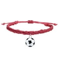 thumbnail image 1 of Pulseras de Fútbol Charm Favors Fútbol Negro Rojo Blanco Marrón Pulseras de Fútbol Cuentas Ajustable Inspirational for Teens Adults Sport Birthday Football Favors For, 1 of 2