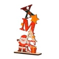 thumbnail image 1 of Decoración de mesa navideña, centro de mesa de Navidad, juguetes decorativos de bricolaje, letrero de letras de madera para vacaciones, decoración, Macarena  Centros de mesa de escritorio, 1 of 8