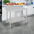 thumbnail image 4 of LIZHOUMIL Commercial Stainless Steel Work Table, NSF Certified, Adjustable Storage, 4 of 9