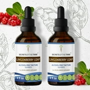 Lingonberry Leaf Tincture Alcohol-FREE Extract, Organic Lingonberry (Vaccinium vitis-idaea) Dried Leaf 2x4 fl oz