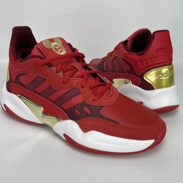 Adidas x Disney Streetspirit 2.0 size 8 Mens Red Gold Mickey Mouse 2019 Edition