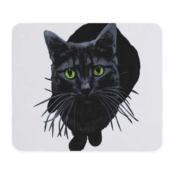 CafePress - Black Cat Mousepad - Non-slip Rubber Mousepad, Gaming Mouse Pad