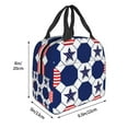 thumbnail image 5 of ZNDUO Reusable Lunch Bag, Insulated Lunch Bag for Women Men - Pride Red White Blue Stars Stripes Tote Lunch Bag, Picnic School Work Office, 5 of 9