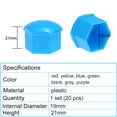 thumbnail image 5 of Amdohai 20pcs Universal 19mm Wheel Nut Covers Lug Nut Caps Screw Protector, 5 of 5
