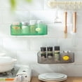 thumbnail image 6 of Strong Load-Bearing Kitchen/Bathroom Accessories Self-Adhesive Sundries Organizer Storage Rack Wall-Mounted Toilet Organizer Bathroom Shelves GREY, 6 of 8