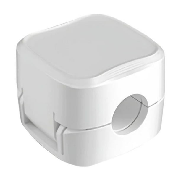 Organizador de cables magnético: ideal para escritorio y hogar, soporte multiusos para cables de carga de teléfono, bolígrafos y cepillos de dientes. Adhesivo resistente, no deja marcas, almacenamient
