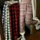 thumbnail image 4 of Pantalones a cuadros de piel de cordero con forro polar grueso para otoño e invierno, pantalones rectos holgados y adelgazantes de cintura alta para mujer, pantalones casuales de pierna ancha que, 4 of 5