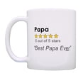 thumbnail image 3 of ThisWear Papa Gifts for Grandpa Papa 5 Out Of 5 Stars Best Papa Ever 11oz Ceramic Coffee Mug Papa, 3 of 7