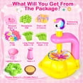 thumbnail image 6 of HXFOU DIY Unicorn Craft Kit for Girls Ages 3-12, Girls Flower Making Kit with Lighted Vase, DIY Fabric Flower Bouquet Arts and Crafts Set, Unicorn Gifts for Girls, Pink, 6 of 9