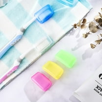 SEWOART 10Pcs Covers For Toothbrush Heads Travel Assorted Color Dustproof PP