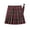 00-Red2115, variant on WOYY Plaid Pleated School Skirt for Girls Preppy Uniform Skirt with Built-In Shorts, Black, Sizes 9-18