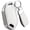 Silver-edged White, variant on Key Fob Cover Compatible with Kia Telluride Carnival Sorento K4 K5 GT-Line 5 Button Leather TPU Metal Keychain Case Holder Protector,Silver-edged black,5 Buttons