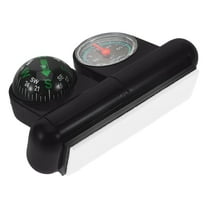 Hiking Thermometer Dash Compass for Car Compass Work 9.00X5.00X3.00CM Black