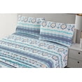thumbnail image 4 of Floral Printed Sheet Set King Soft Microfiber Botanical Bed Sheets Extra Deep Pocket Pieces, 4 of 6