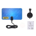 thumbnail image 1 of Antena Digital LAN-1030 para TV de Interior, Compatible con HD, Rango de Frecuencia 470-860 MHz, Color Azul, Incluye Soporte y Manual de Usuario, 1 of 7