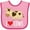 Pink and Fuchsia, variant on Inktastic I Love Cows Dairy Farmer Boys or Girls Baby Bib