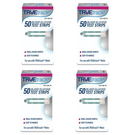 TrueTrack Test Strips 50 ct (Pack of 4) by TrueTrack