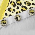thumbnail image 4 of Homewish Teens Animal Leopard Cheetah Print Black Out Curtains,Black Yellow Curtains Pack of 2 (42x63 Each),Abstract Geometric Stripes Bedroom Curtains,Microfiber Bedroom Decor, 4 of 6