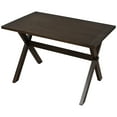 thumbnail image 4 of EUROCO 45.5" Solid Wood Dining Table with X-shape Legs for Kitchen, Dining room, Small Places, Brown, 4 of 8