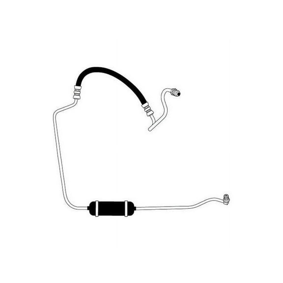 Pump To Gear Power Steering Pressure Line Hose Assembly - Compatible with 2001 - 2007 Ford Taurus 2002 2003 2004 2005 2006