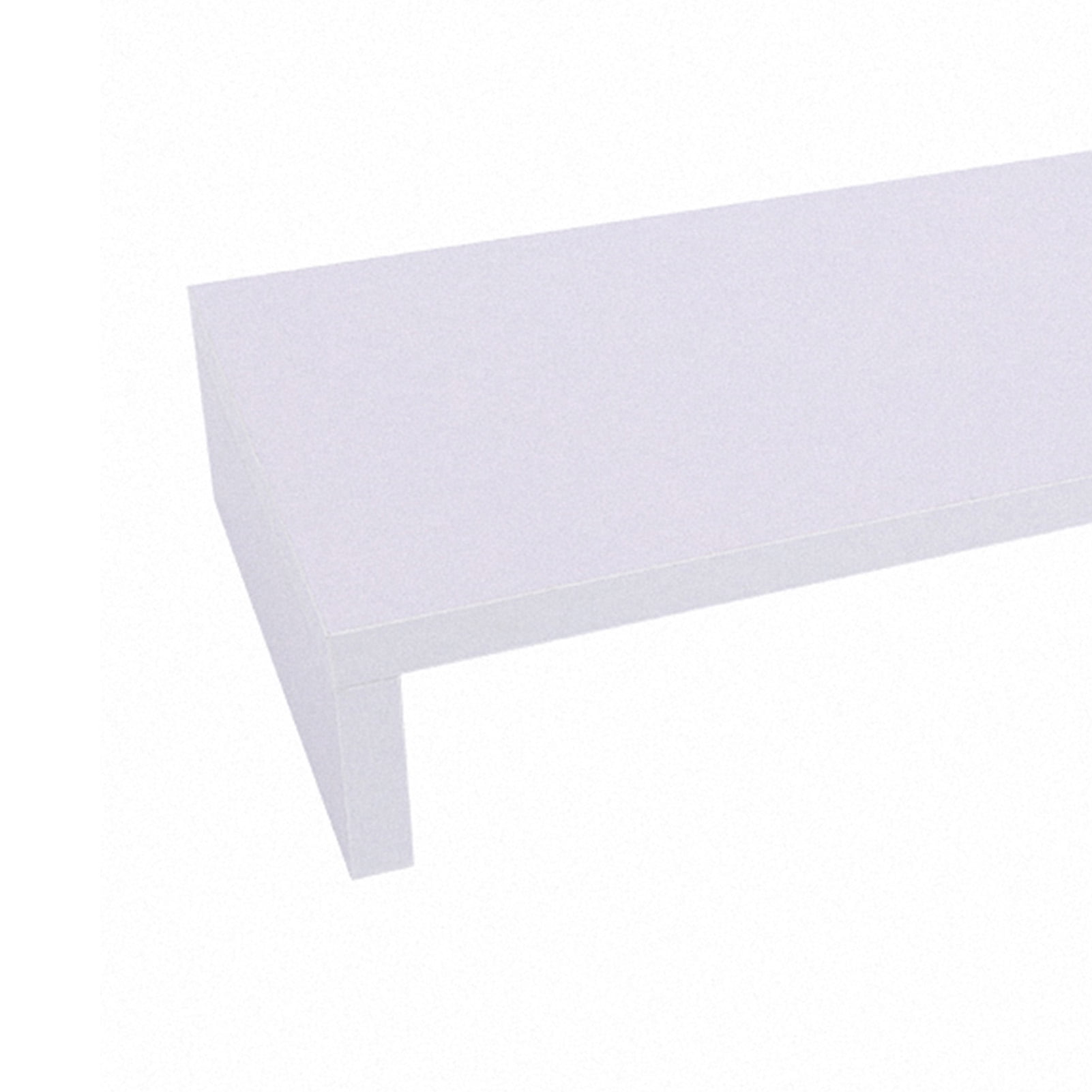 Yajisi Wooden Monitor Stand LED LCD Computer Riser Desktop Organizer Display Shelf Space Saving Design Ergonomic Viewing Height For Home Office Desk, Purplish White (19.68 inches / 50 cm)
