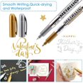 thumbnail image 2 of miduoduo-Silver Permanent Marker, Fine Point, Acid Free, Non-Toxic Ink, Quick Drying, Ideal for Adult Coloring, Crafts, Gift Cards, Fabric, Photo Albums, 8 Count, 2 of 4