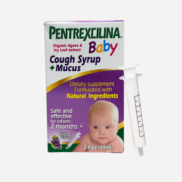 Pentrexcilina Baby Cough + Mucus Syrup Formulated with Organic Agave