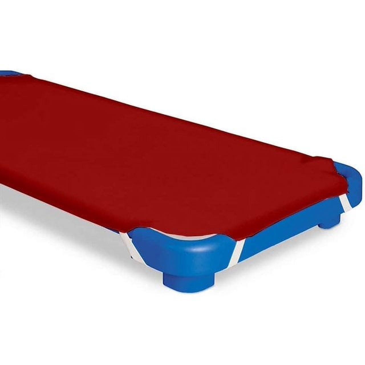 Preschool Cot Sheets Toddler Daycare/Pre-School Cot Sheet Corner Elastic Loops Cot Bed Fitted Sheet/Children's Naptime Cot Sheet- Burgundy Solid- 23" W X 55" L - Pack of 12