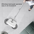 thumbnail image 3 of YAOMOBB Wet And Dry Hand Sweeper Multi Purpose Hand push Sweeper with 360 degree Cleaning Foldable Compact Wet Dry Cleaner 40in Stainless Steel Pole, 3 of 6