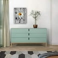 thumbnail image 2 of Daisy Flower Canvas Wall Art Decorative Picture-Modern&nbsp;Floral Artwork Prints Daisy wall Decor - Living Room Bathroom Bedroom Office Home Roon Decor -Ready to Hang (Grey Daisy flowers, 12x16inch), 2 of 6