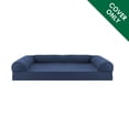thumbnail image 2 of Furhaven - Funda de repuesto para cama para perro, acolchada, estilo sofá, lavable a máquina, color azul marino, grande, 2 of 5