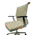 thumbnail image 6 of Ambesonne Abstract Office Chair Cover Stretchable High Back, Round and Colorful Shapes, Mustard and Mustard, 6 of 6